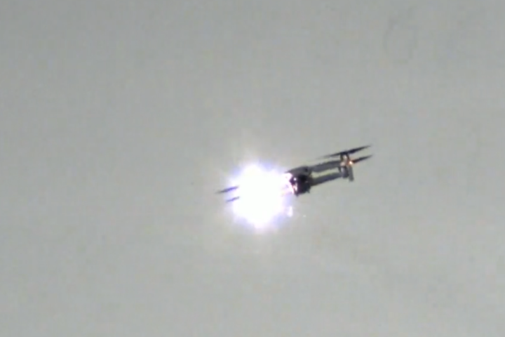 Australian Army laser taking out a drone in testing