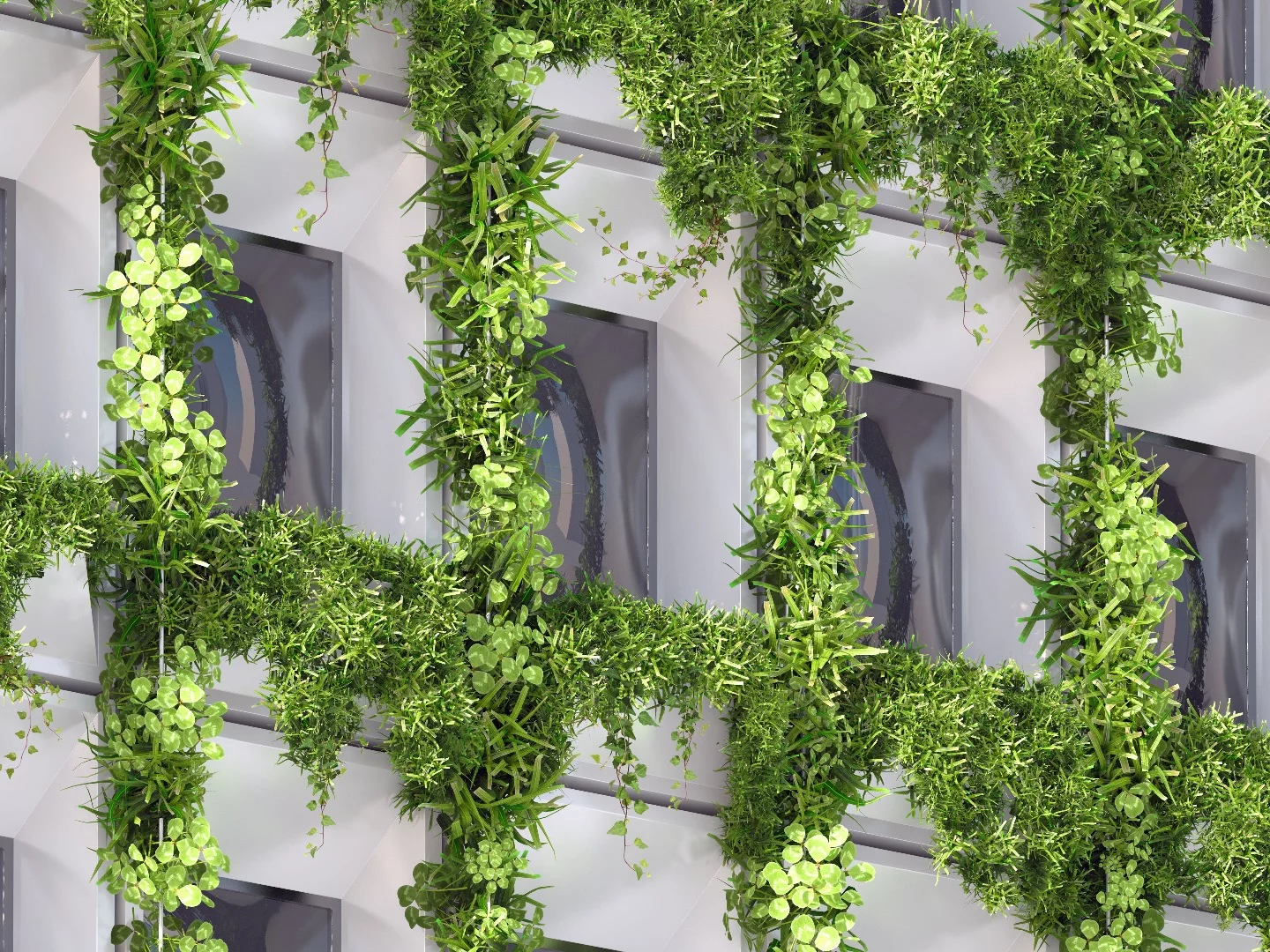 The concept involves transforming the existing 1970's-era concrete building into an energy-producing and greenery-clad sustainable powerhouse