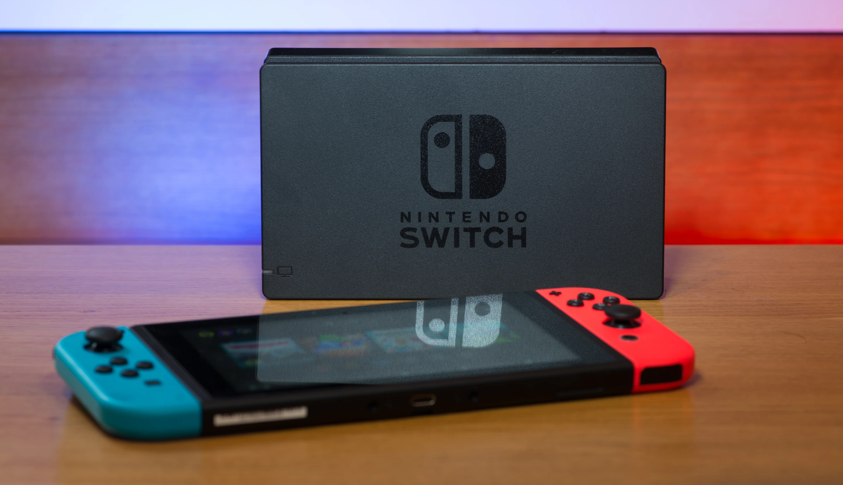 The Nintendo Switch with its dock