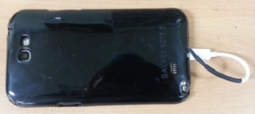 The technology was tested on a Samsung Galaxy Note equipped with a special reception coil