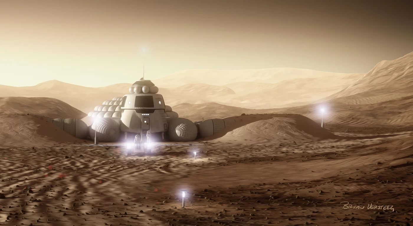 On Earth, every aspect of our homes has been an evolving process for generations whereas on Mars everything will be new and untested (Image: Bryan Versteeg / Spacehabs.com)