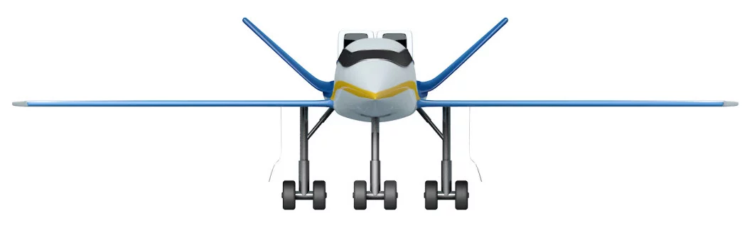 Front on view of the Spike S-512 supersonic jet design