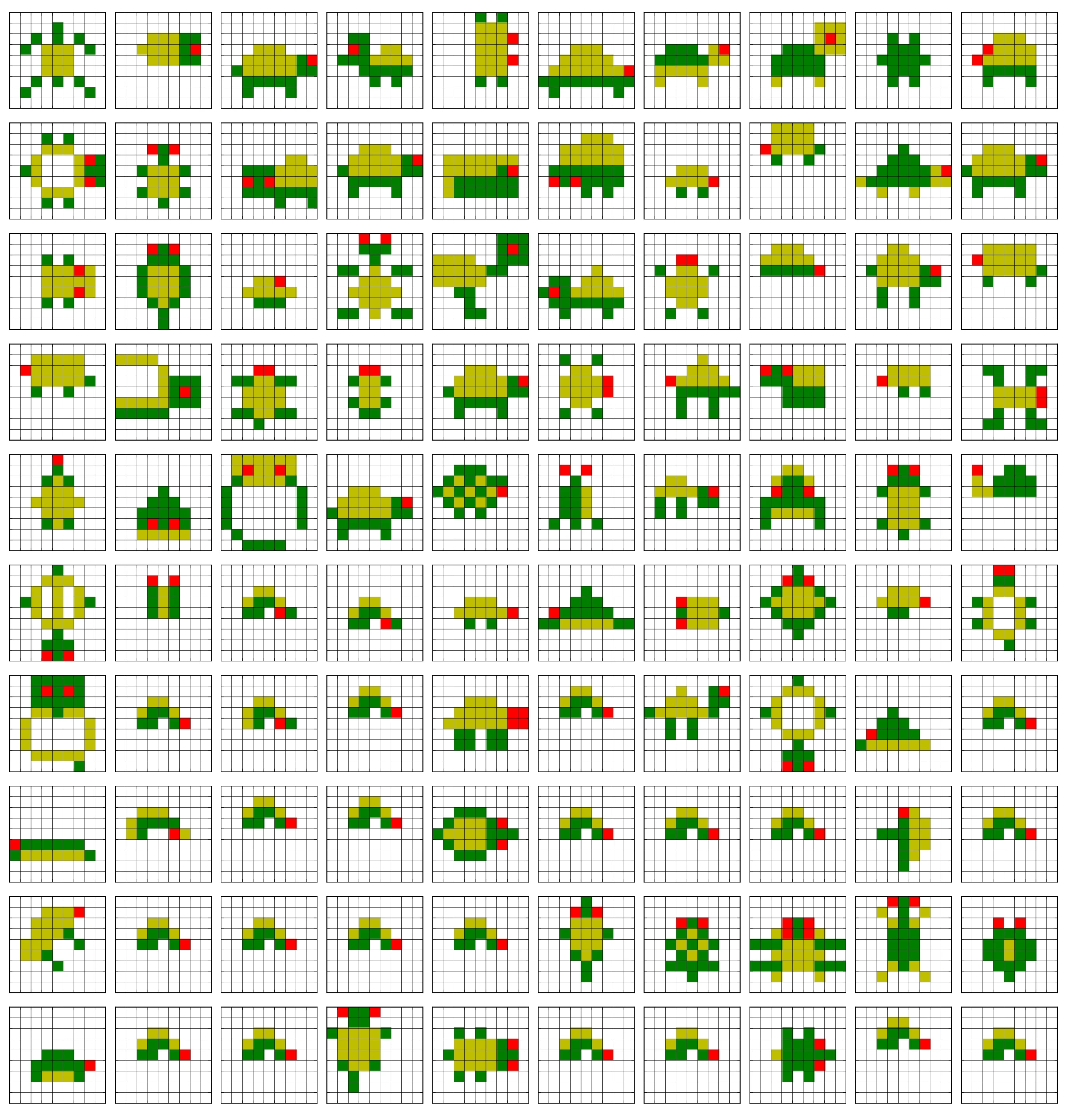 Crowdsourced designs for the word "turtle"