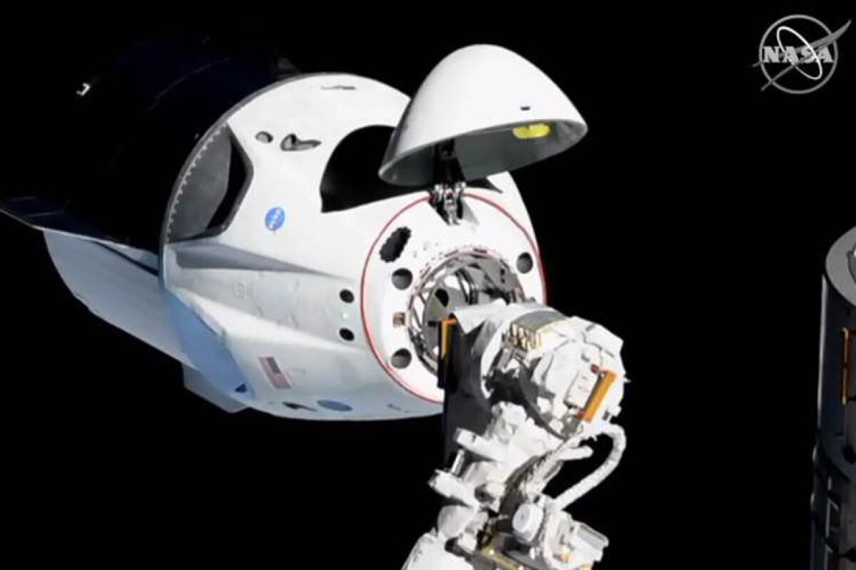 SpaceX's Crew Dragon docks itself with the ISS in March