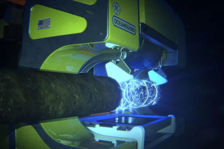 Artist's impression of the undersea pipline X-ray in operation (Image: GE)