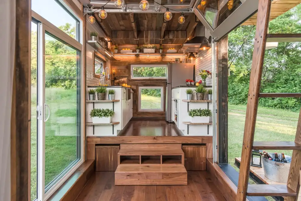 The Alpha Tiny House gets its juice from a standard RV hookup