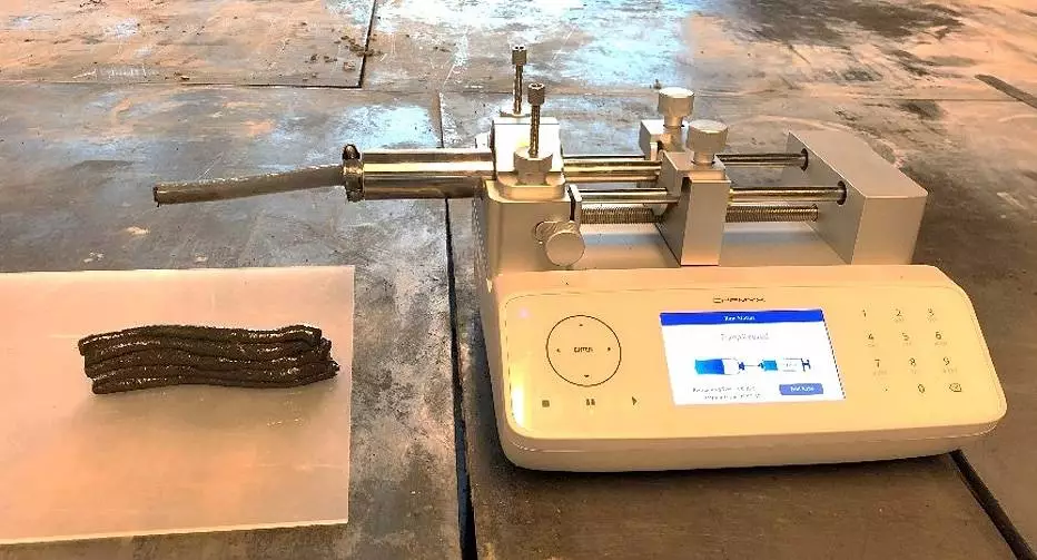 An image of the machine used to print the samples