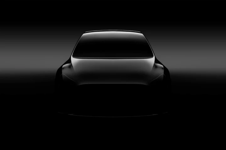 Model Y teaser image first shared by Tesla in 2017