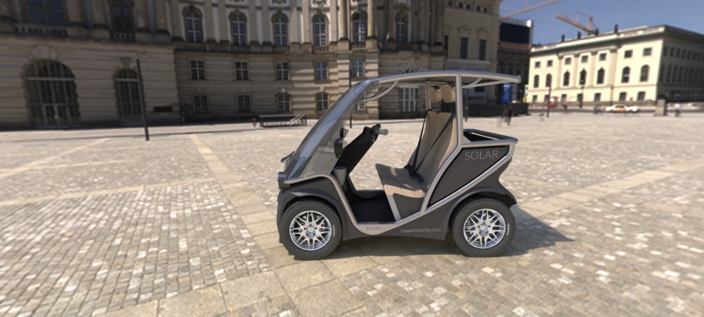 The Squad is powered by two in-wheel motors