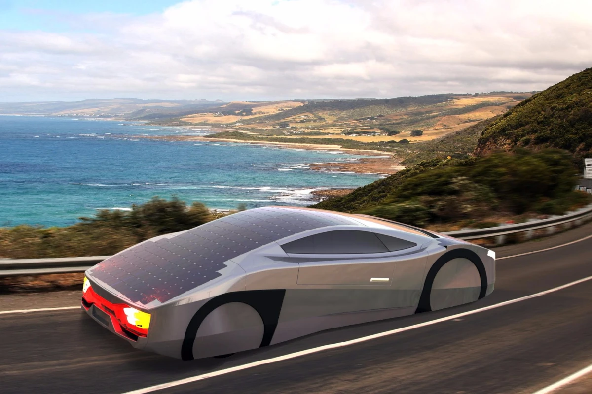 The Immortus is so light and aerodynamic, has such a light footprint on the road and so many built-in solar panels, that it is designed to drive for an unlimited range on a sunny day
