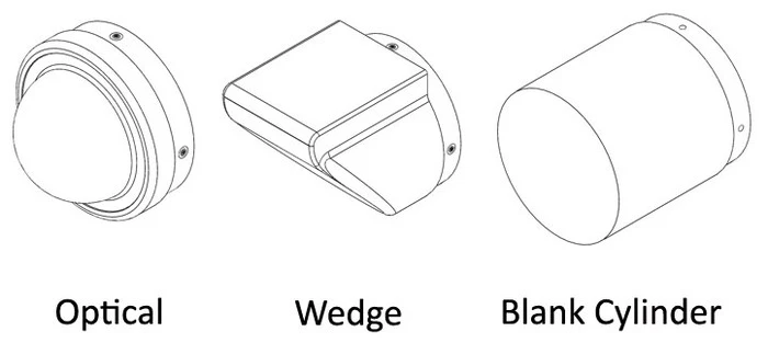 Some of the interchangeable front end caps