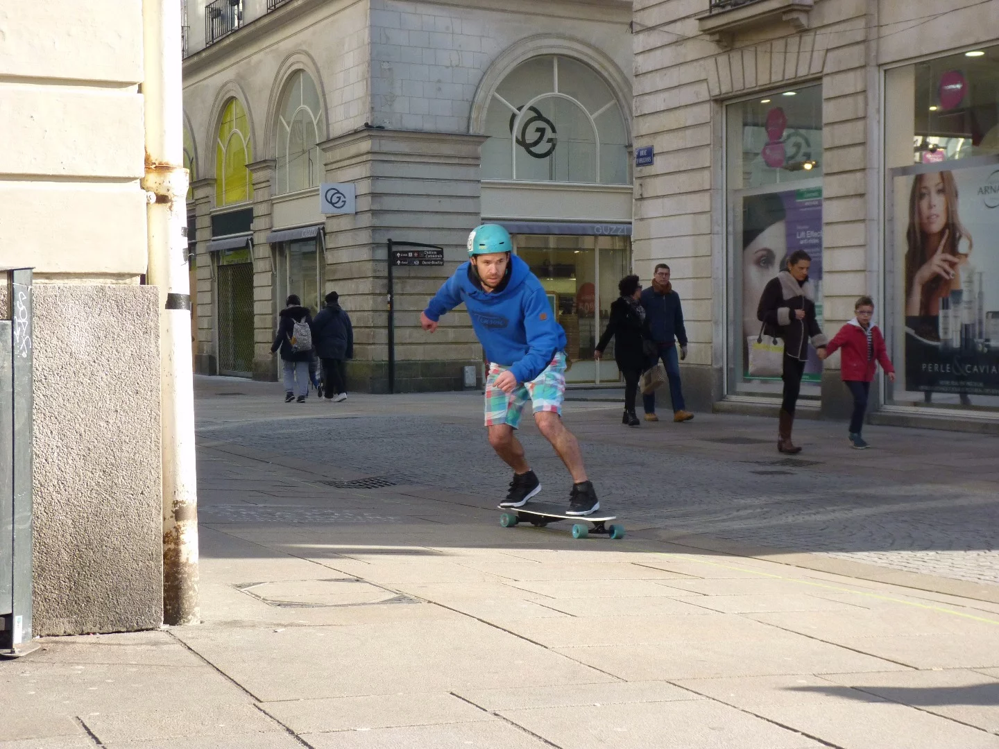 Bird riders control the electric longboard using their feet, not their hands