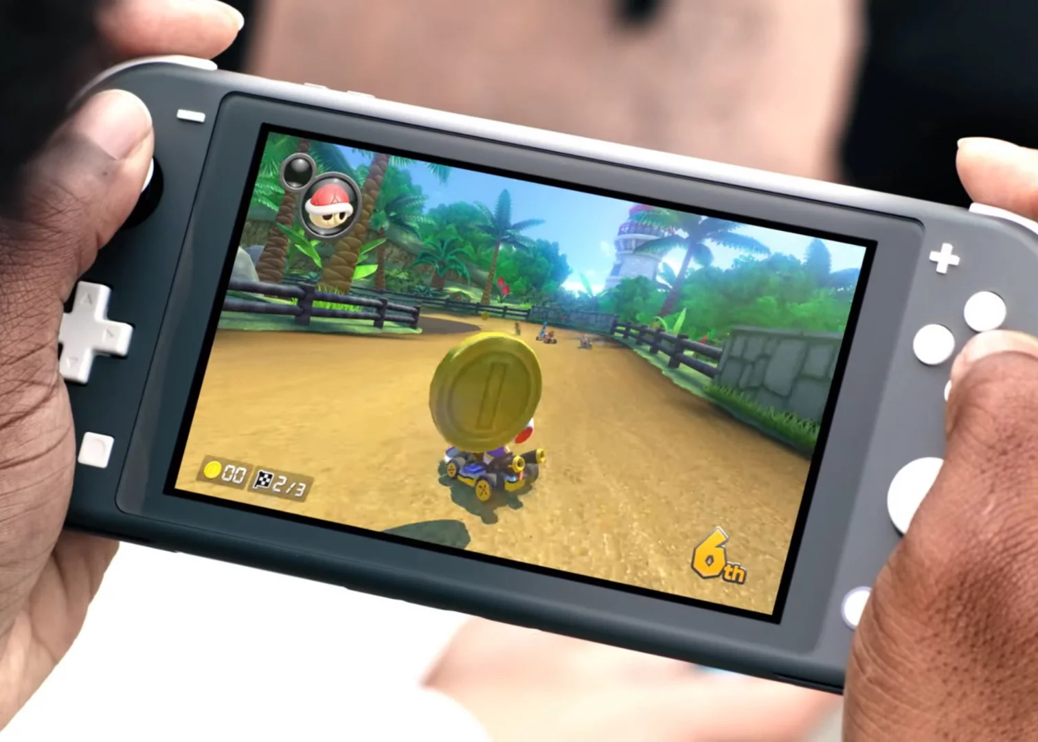 The Nintendo Switch Lite features a 5.5-inch screen compared with the 6.2-inch display of the original