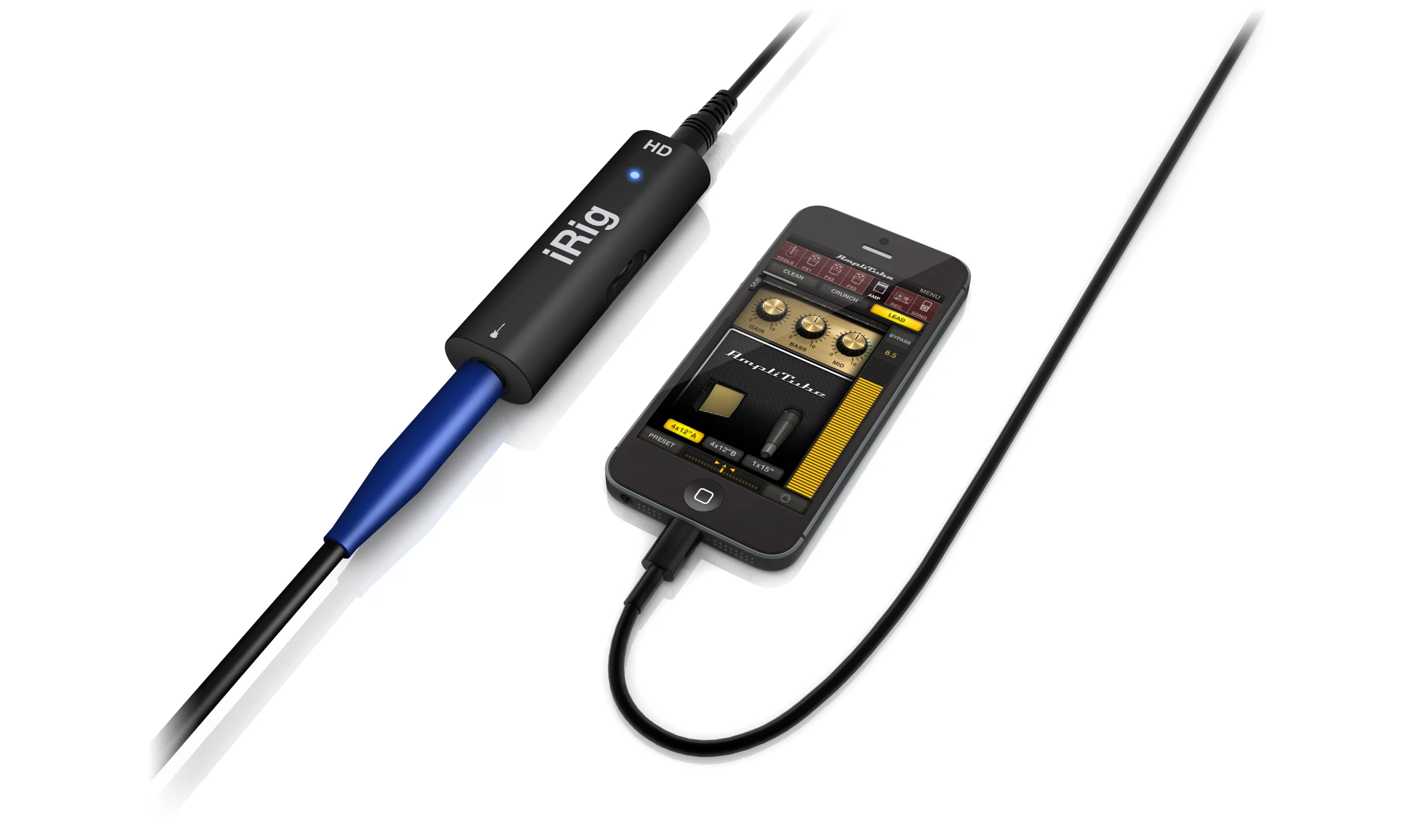 iRig HD can convert an analog guitar signal to a digital signal at an audio bit depth rate of 24-bit, which is the standard for audio interface devices