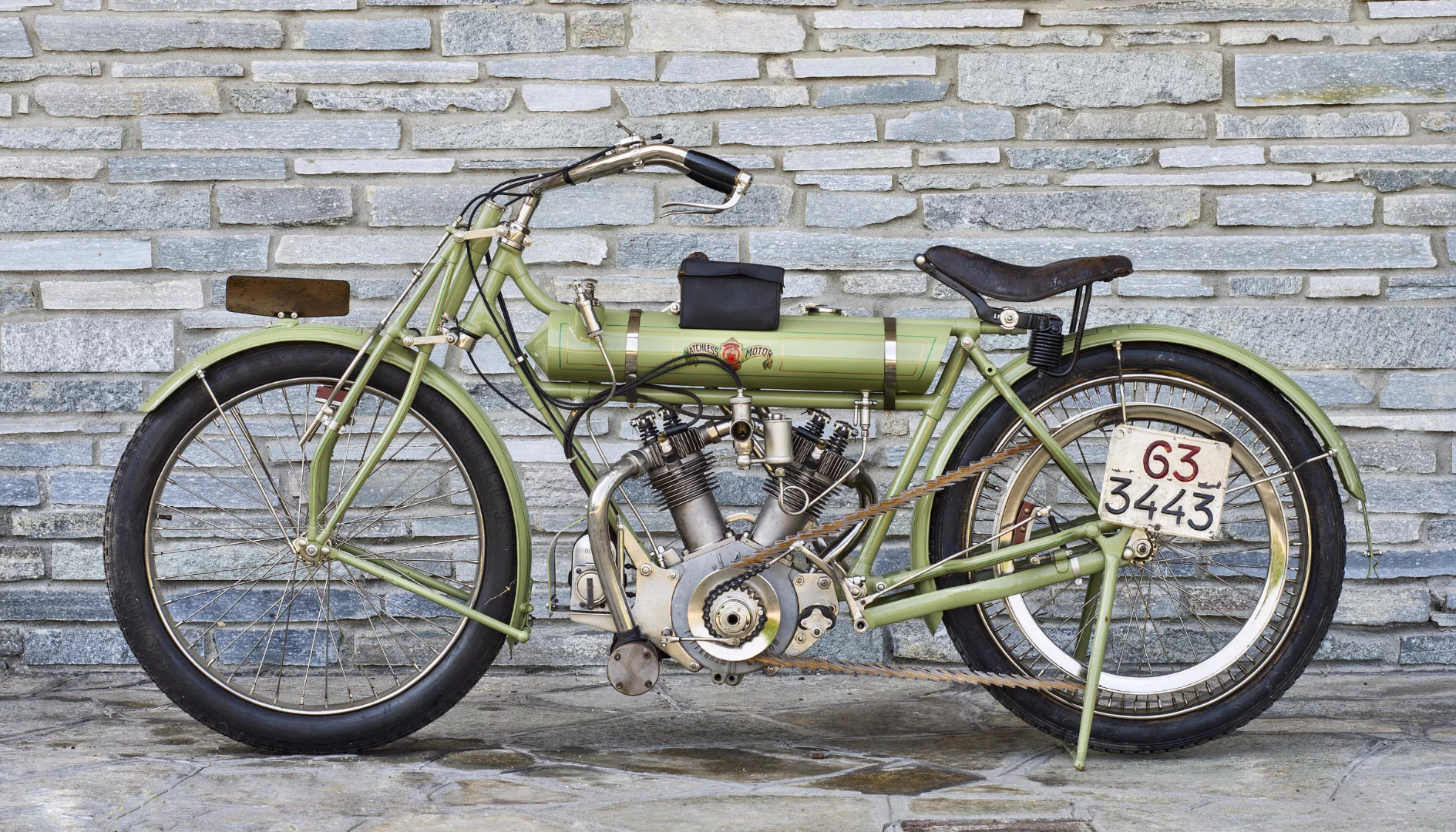 £29,900 ($46,164) - 1913 Matchless 3½hp TT ModelLot 216 at Bonhams Autumn Stafford Sale held on 18 October, 2015Estimate: £28,000 - 36,000 ($43,000 - $55,000)https://www.bonhams.com/auctions/22727/lot/216/