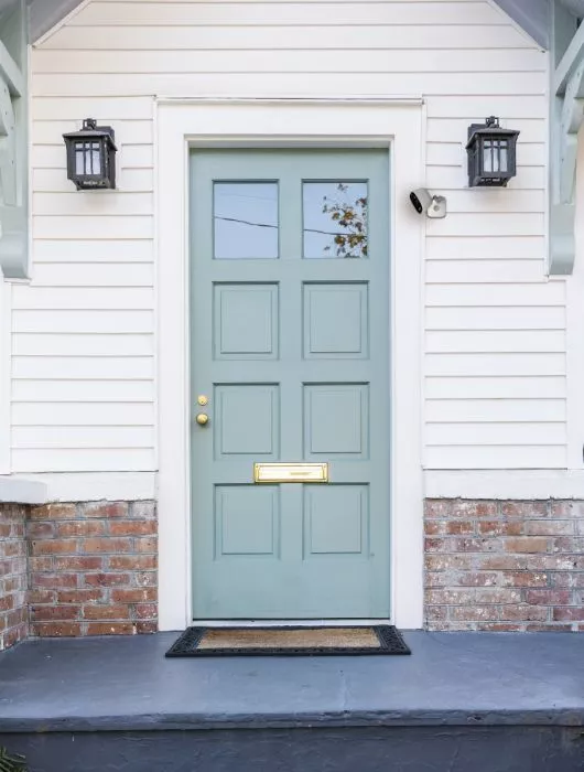 The All-in-One camera works with Amazon Alexa via devices like the Echo Show and Echo Spot, so you can ask the security camera to show you the front door, then converse with callers using the integrated microphone and speaker