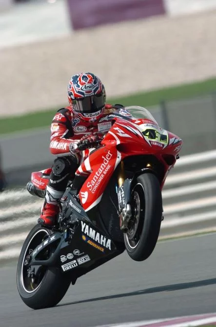 Nori Haga in full flight on the new R1 - Haga regards this as the best chance he will get to win a title