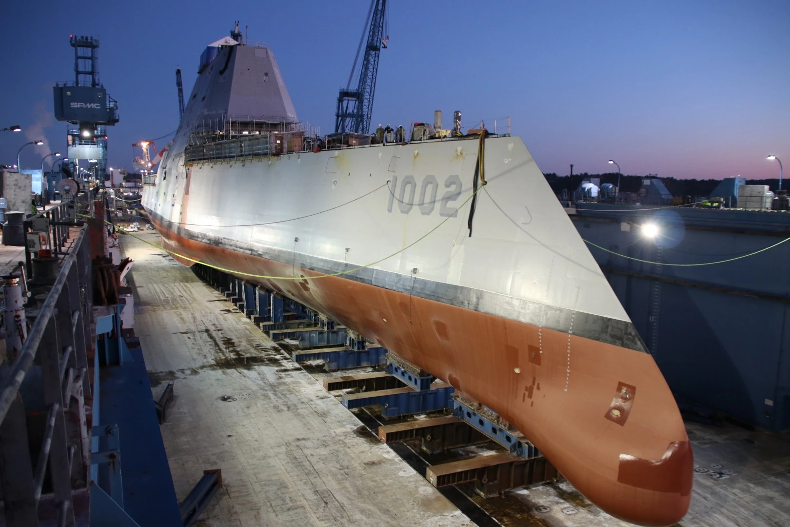 DDG 1002 awaiting launch