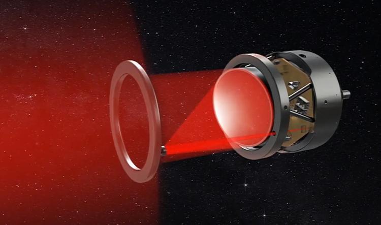 Artist's impression of an eLISA instrument (Image: AEI/MM/exozet)