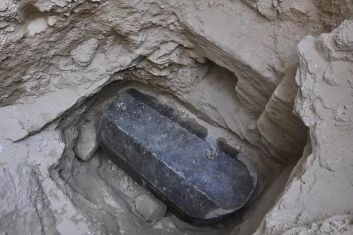 The sarcophagus was found in a tomb 5 meters (16 feet) below the surface