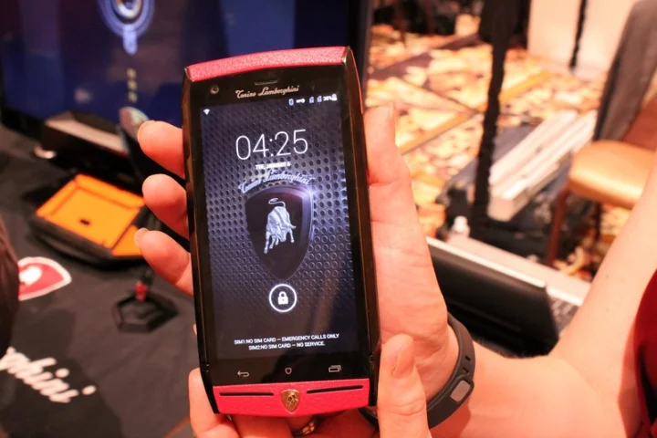 Leather and glitz on the outside, Android KitKat on the inside