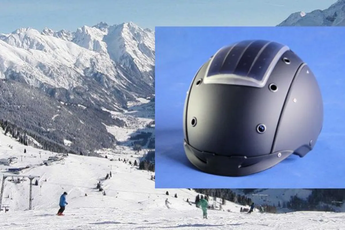 Fraunhofer has developed a solar-powered ski helmet-based communications system