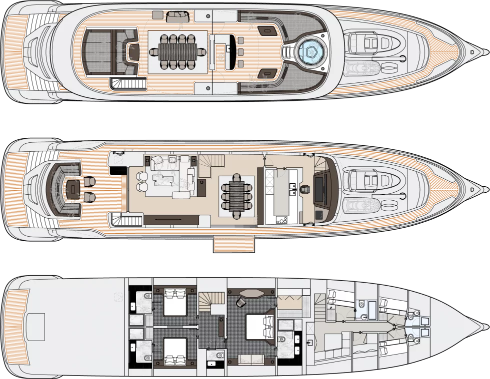 Dynamiq GTT 115: deck plans