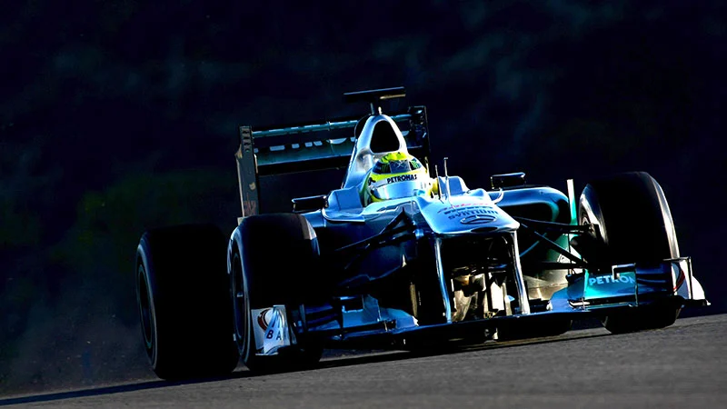 Last year's 2011 Mercedes AMG Petronas F1 car