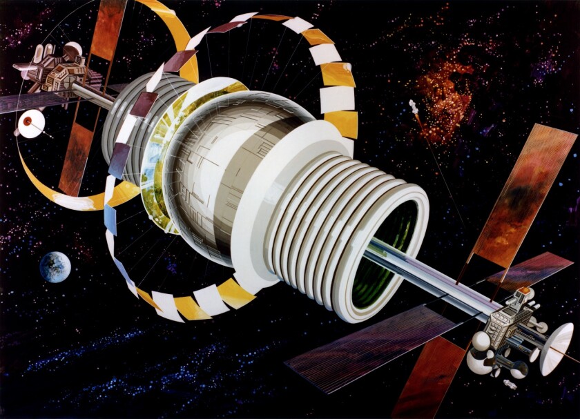 Exterior of a Bernal Sphere, by Rick Guidice
