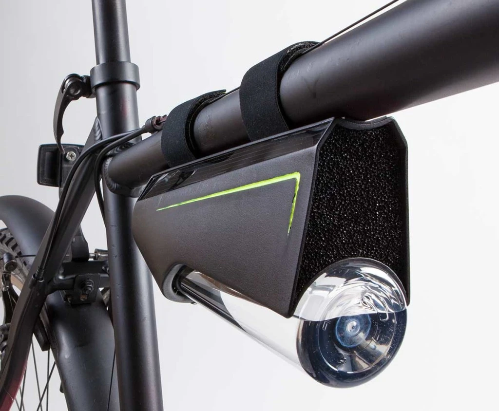 Fontus can be mounted on a bike