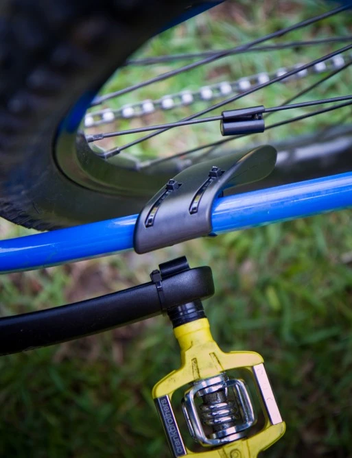 The dual-mode sensor mounted on the bikeâ€™s frame