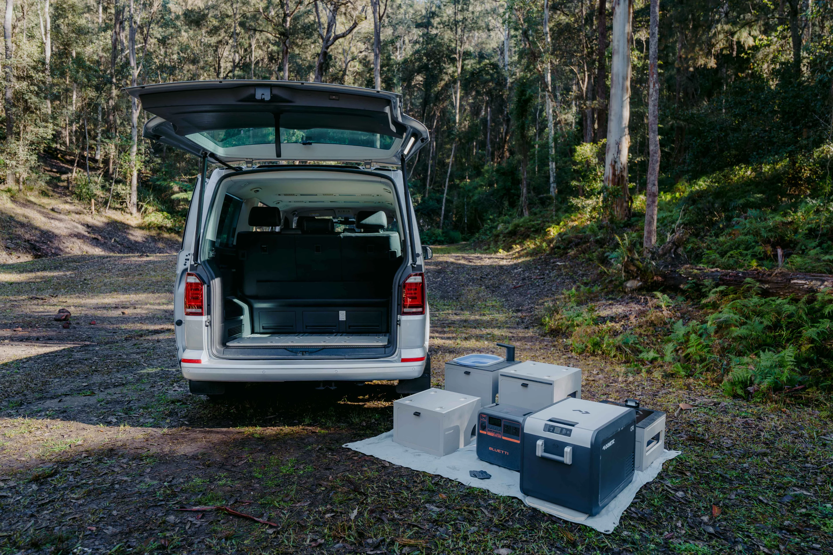 Trakka deconstructs the camper interior and kitchen into a series of modules, with plans to add additional models in the future