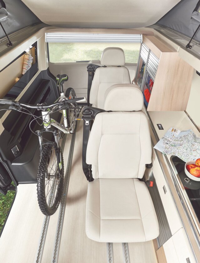 The Cap Coast comes standard with two seats and two others can be purchased optionally, offering flexibility in layout