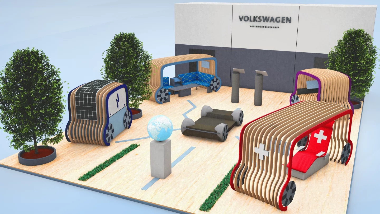 Volkswagen's vision of future autonomous mobile retail and service centers
