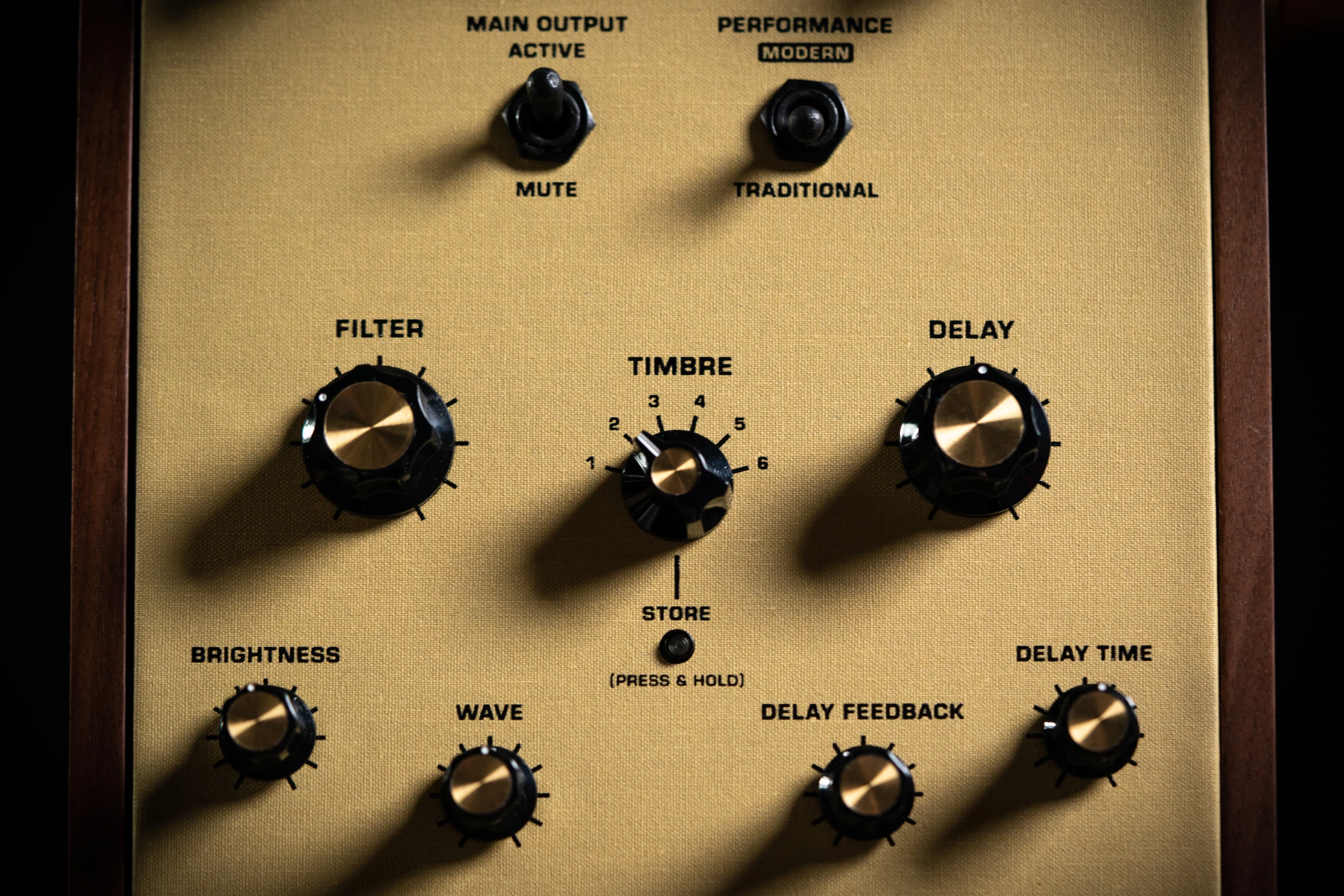 Controls to the front help tweak the tone