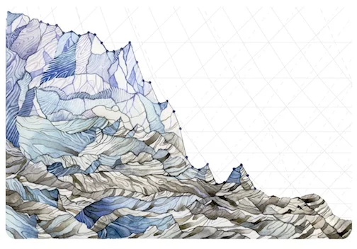 Decrease in Glacier Mass Balance from 1980 to 2014