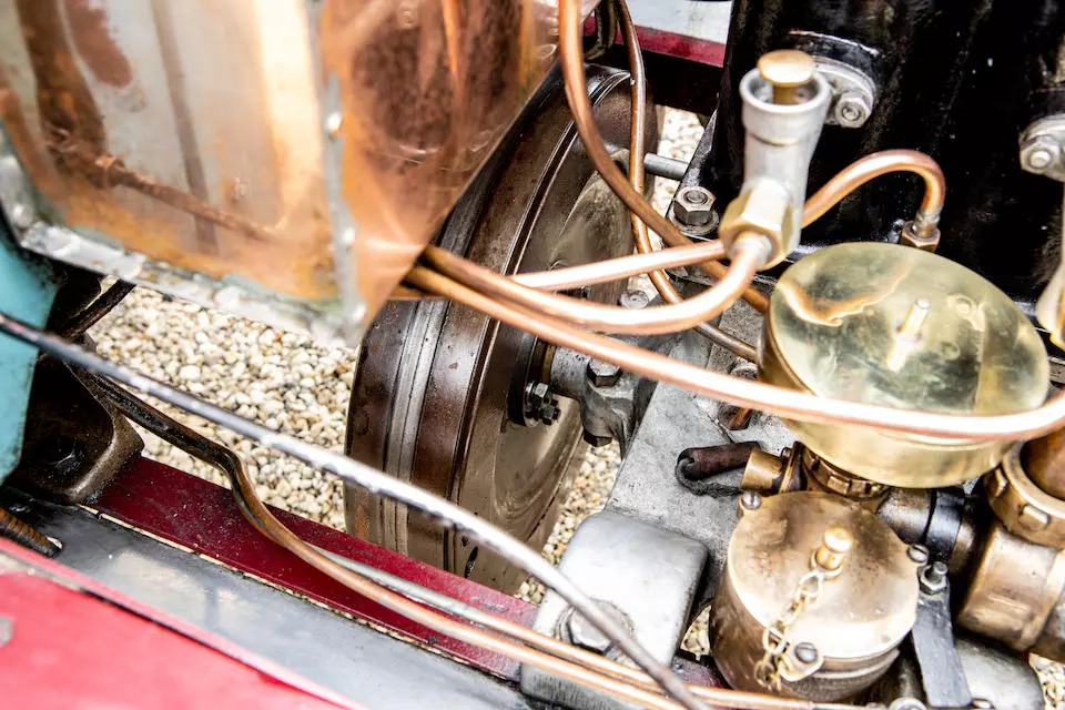 The Panhard 1901 7hp flywheel