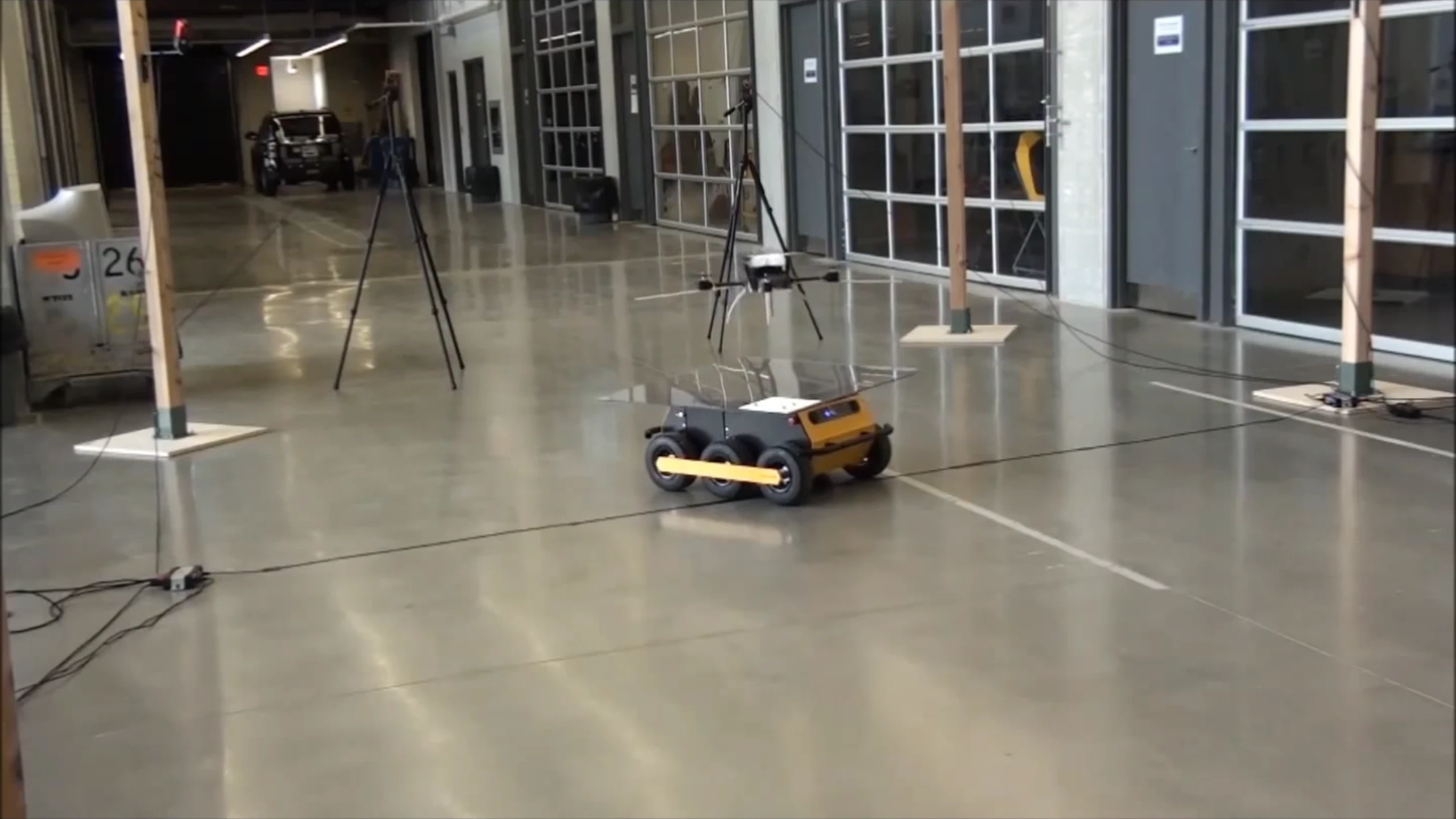 Researchers have successfully paired a drone with a unmanned ground vehicle, enabling it to land autonomously on the ground vehicle