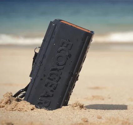 Ecoxgear's speaker lineup is IPX67 rated to withstand sun, sand, and water