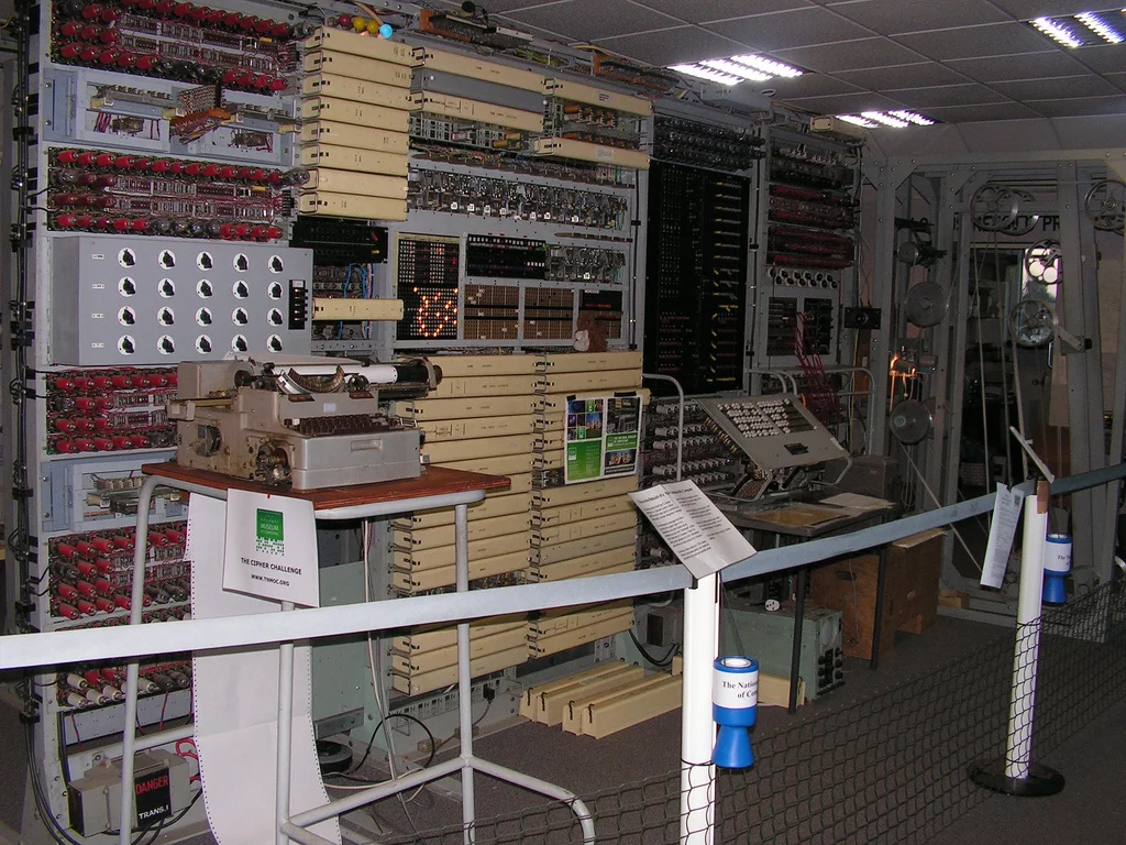 The Colossus Rebuild at Bletchley Park - the world's first semi-programmable electronic computer designed to break the Lorenz cipher used by German High Command (source: BP)
