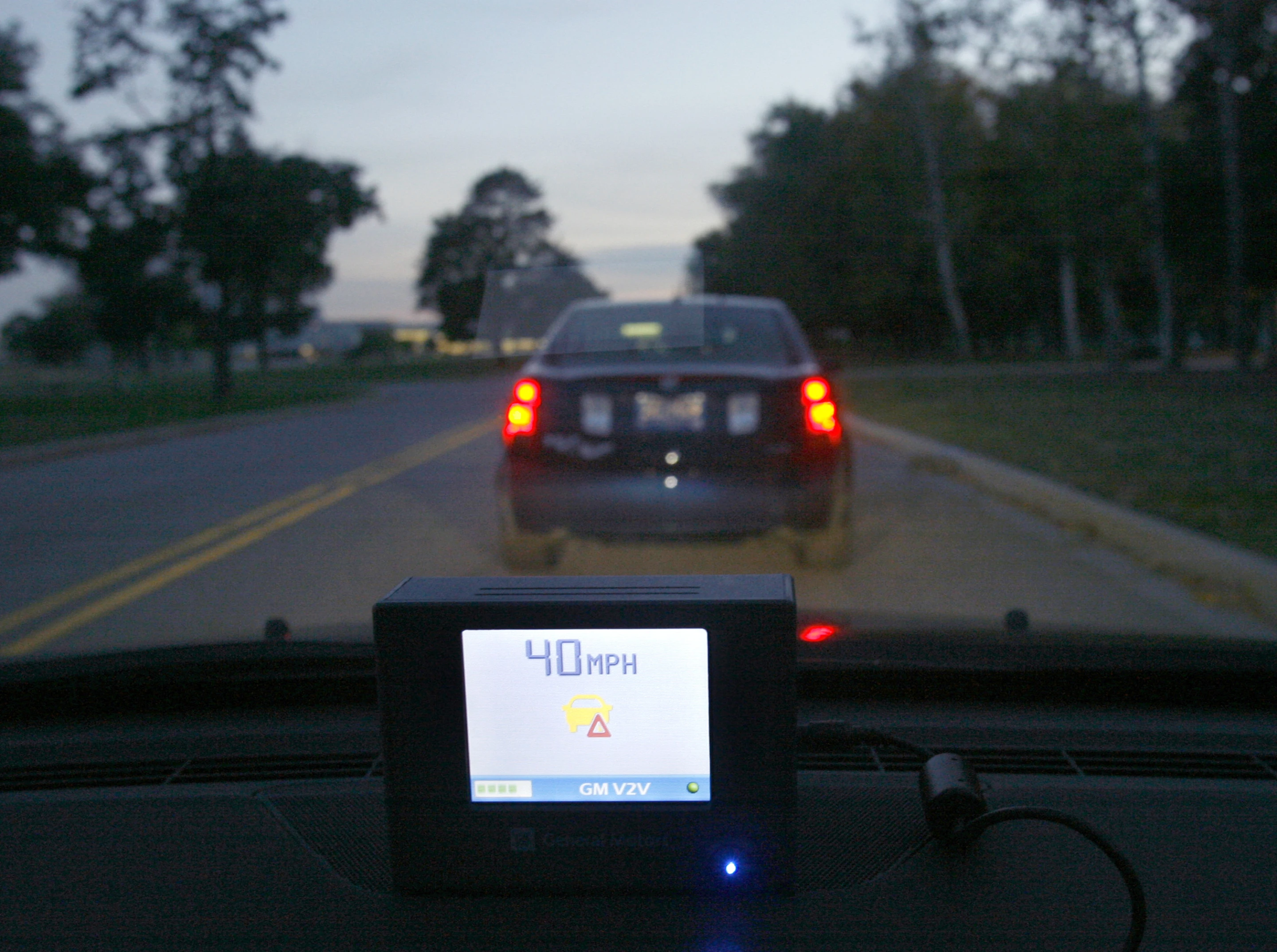 GM is developing vehicle-to-vehicle and vehicle-to-infrastructure communication