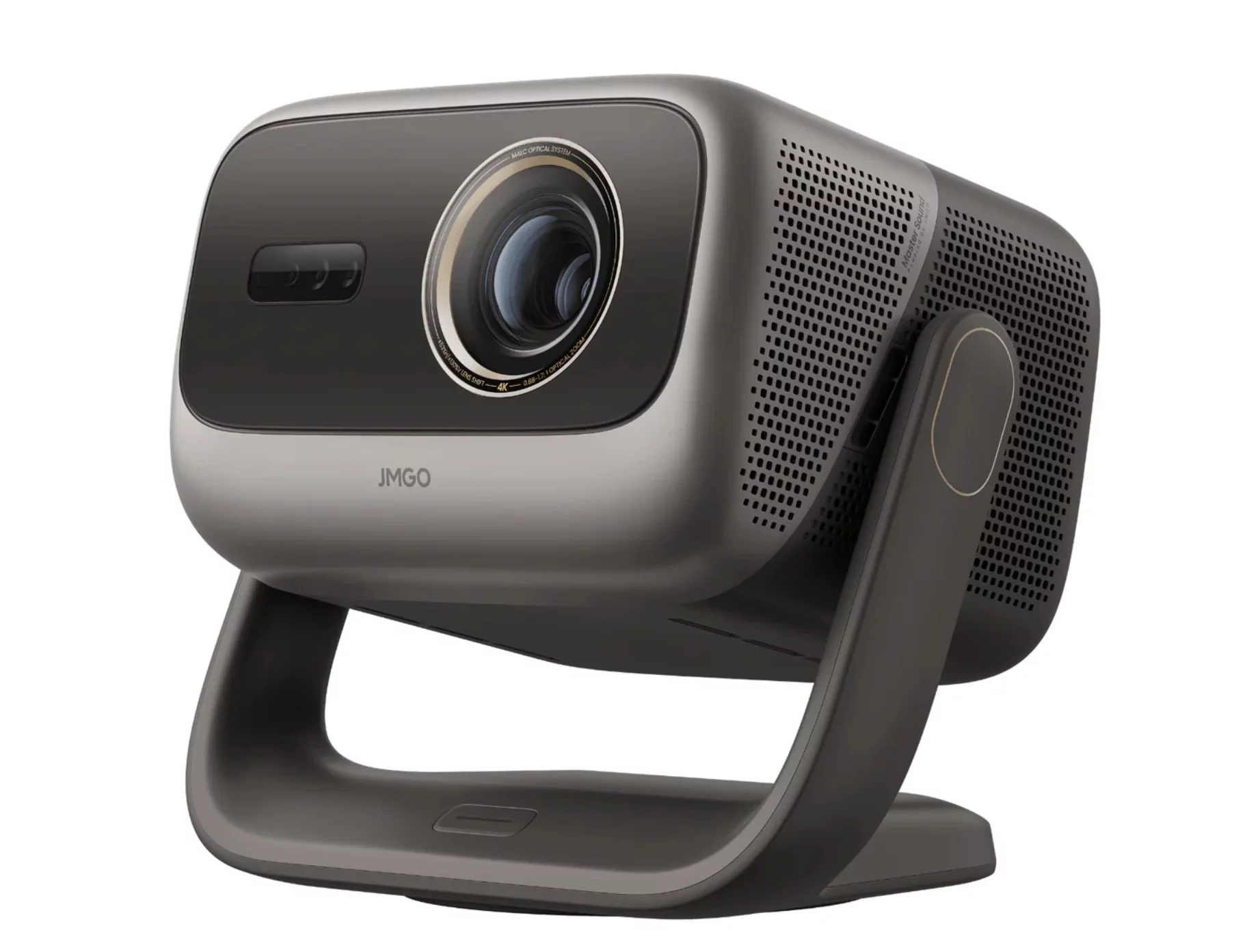 A motorized gimbal stand caters for positioning flexibility