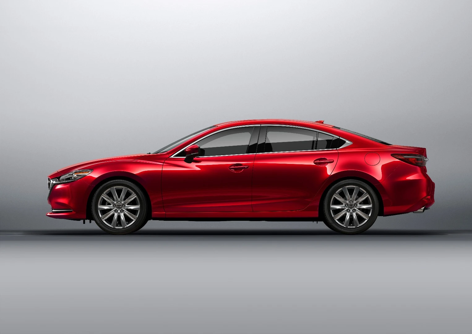 The new Mazda 6 can be fitted with 17-inch or 19-inch multi-spoke alloy wheels