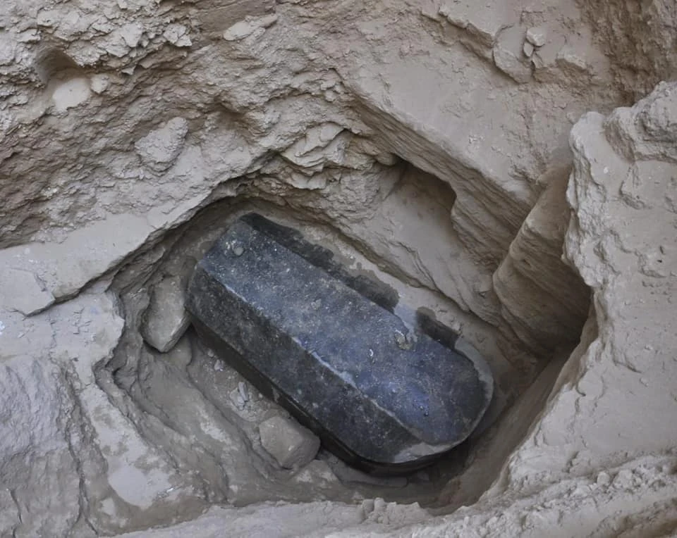 The sarcophagus was found in a tomb 5 meters (16 feet) below the surface