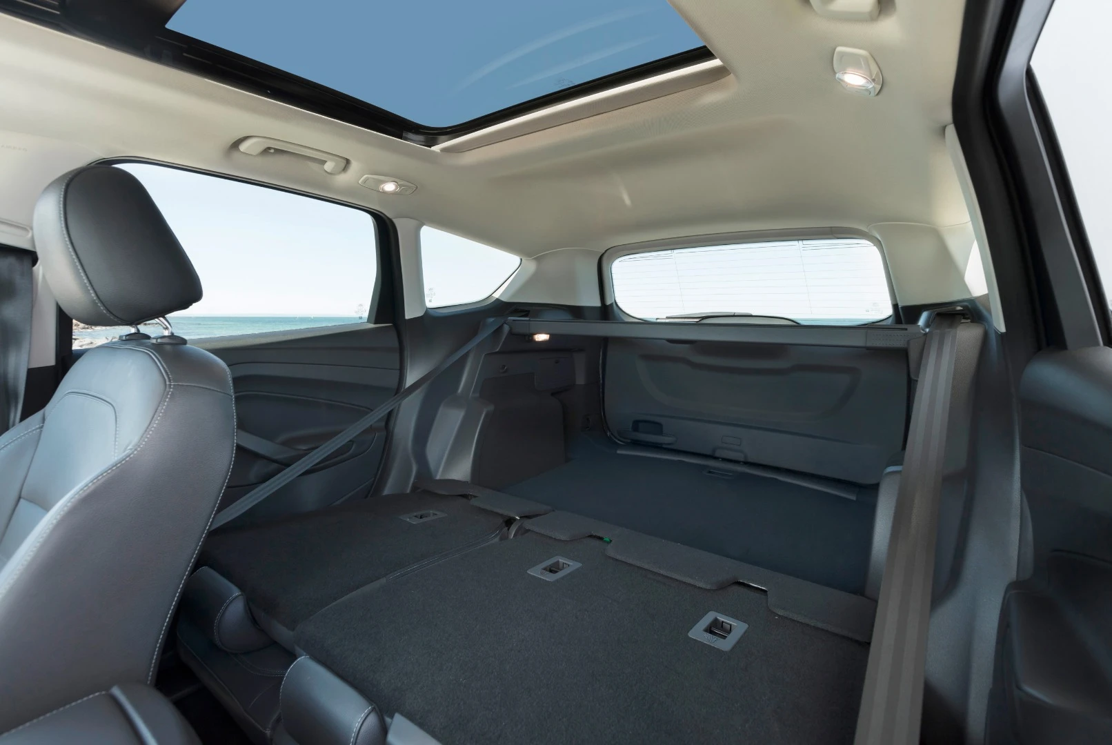2017 Ford Escape Titanium: rear seats folded down