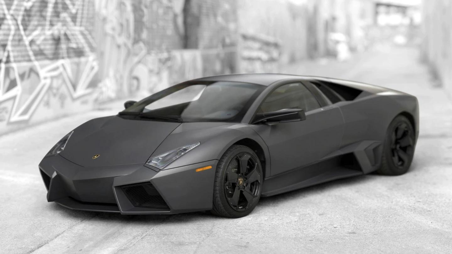 This 2008 Lamborghini Reventón is the first of its model to sell at auction, fetching $1,375,000