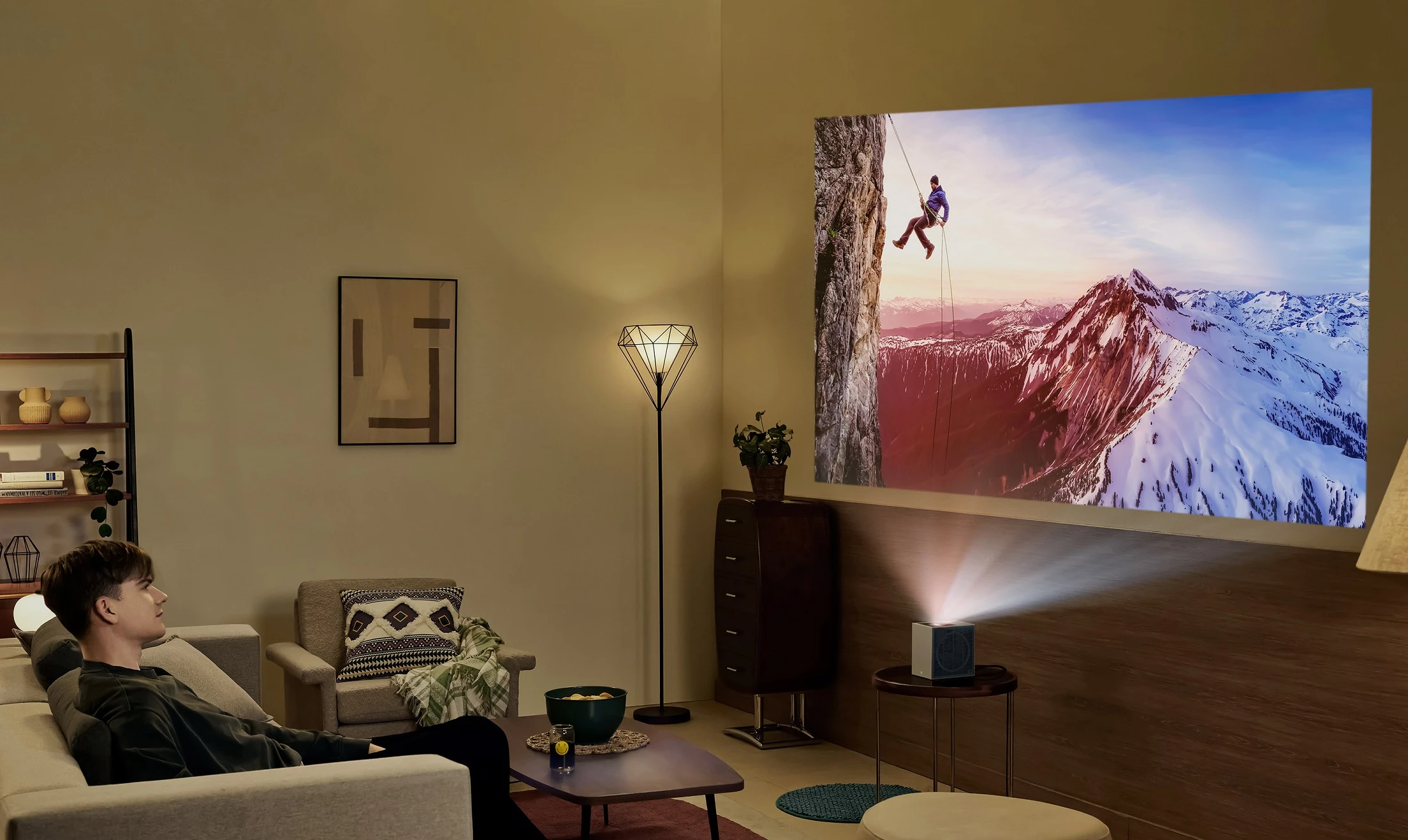 The CineBeam S laser projector can throw 4K visuals at up to 100 inches, though it will need to be pulled out to around 15 inches away