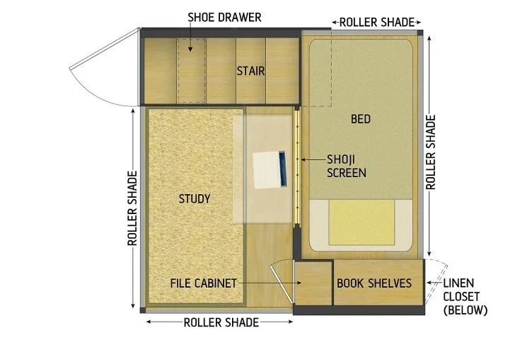 The cube can be easily assembled on-site within two days using regular tools