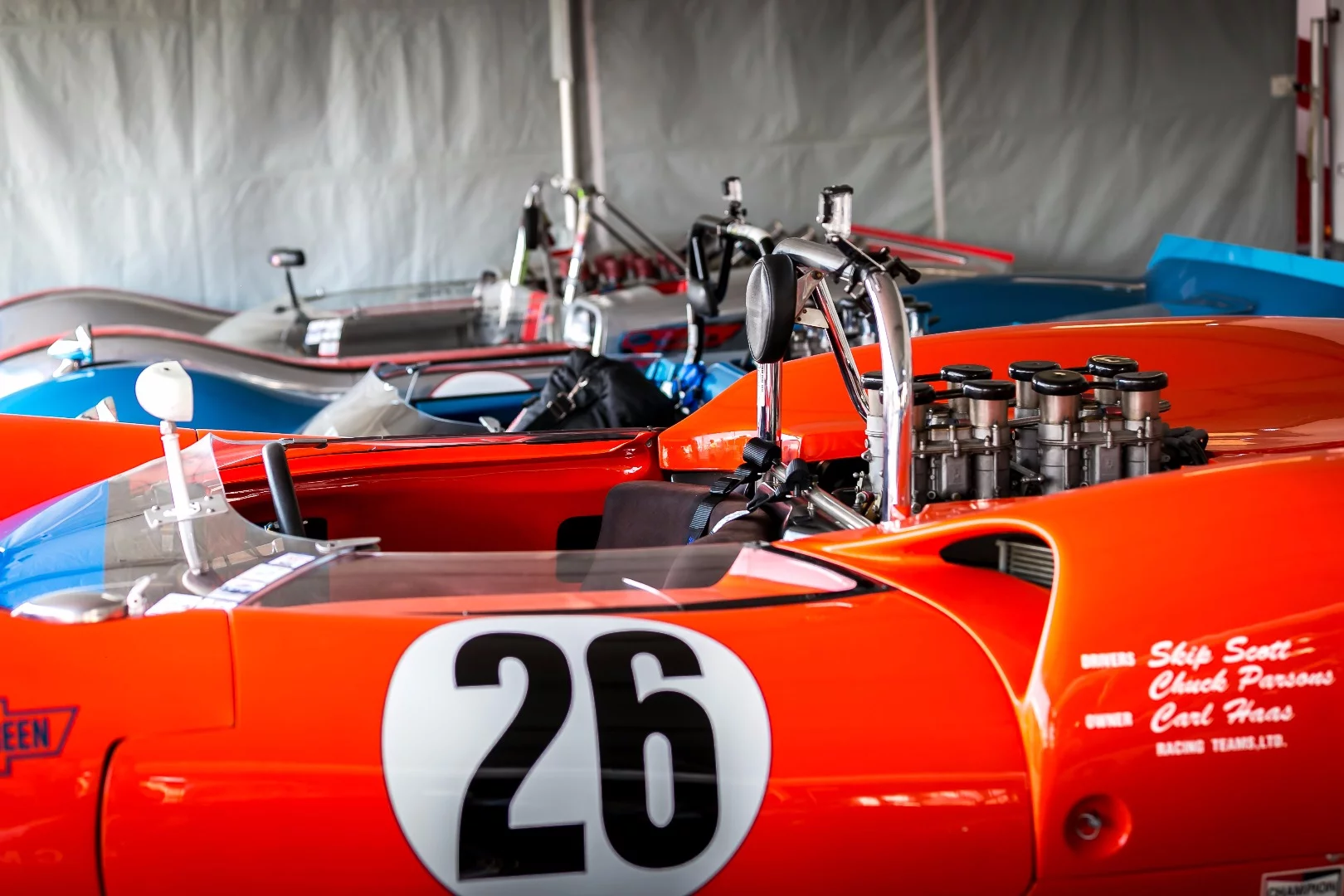 There's nothing subtle about the mid-engined architecture of these 60s era racers