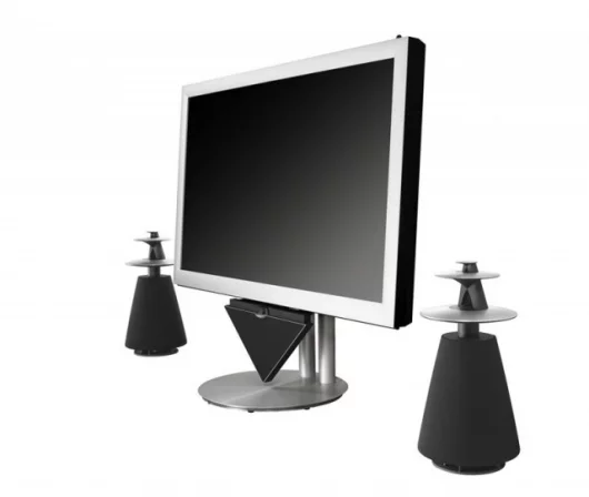 The “muscular” lifting movement of B&O’s monster screen, according to B&O, is timed to coincide with the 18-second start-up time of the BeoSystem 3 picture and surround sound engine